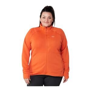 REI Jacket Flash Power Air Fleece Orange Womens Size Large